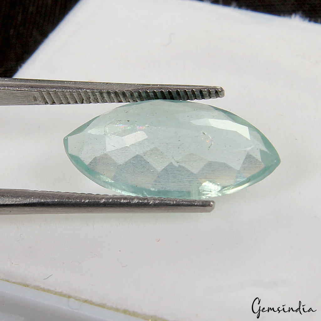 4.00 Cts Natural Stunning Blue Aquamarine Unheated Loose Marquise Cut Gemstone