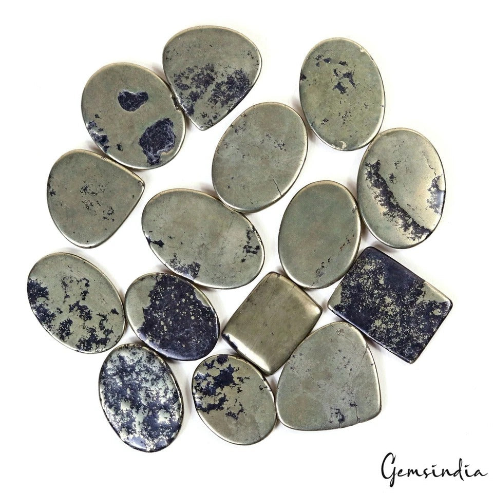 1100 Cts Wholesale Lot Natural Apache Gold Pyrite Mix Cabochon Arizona Gemstones