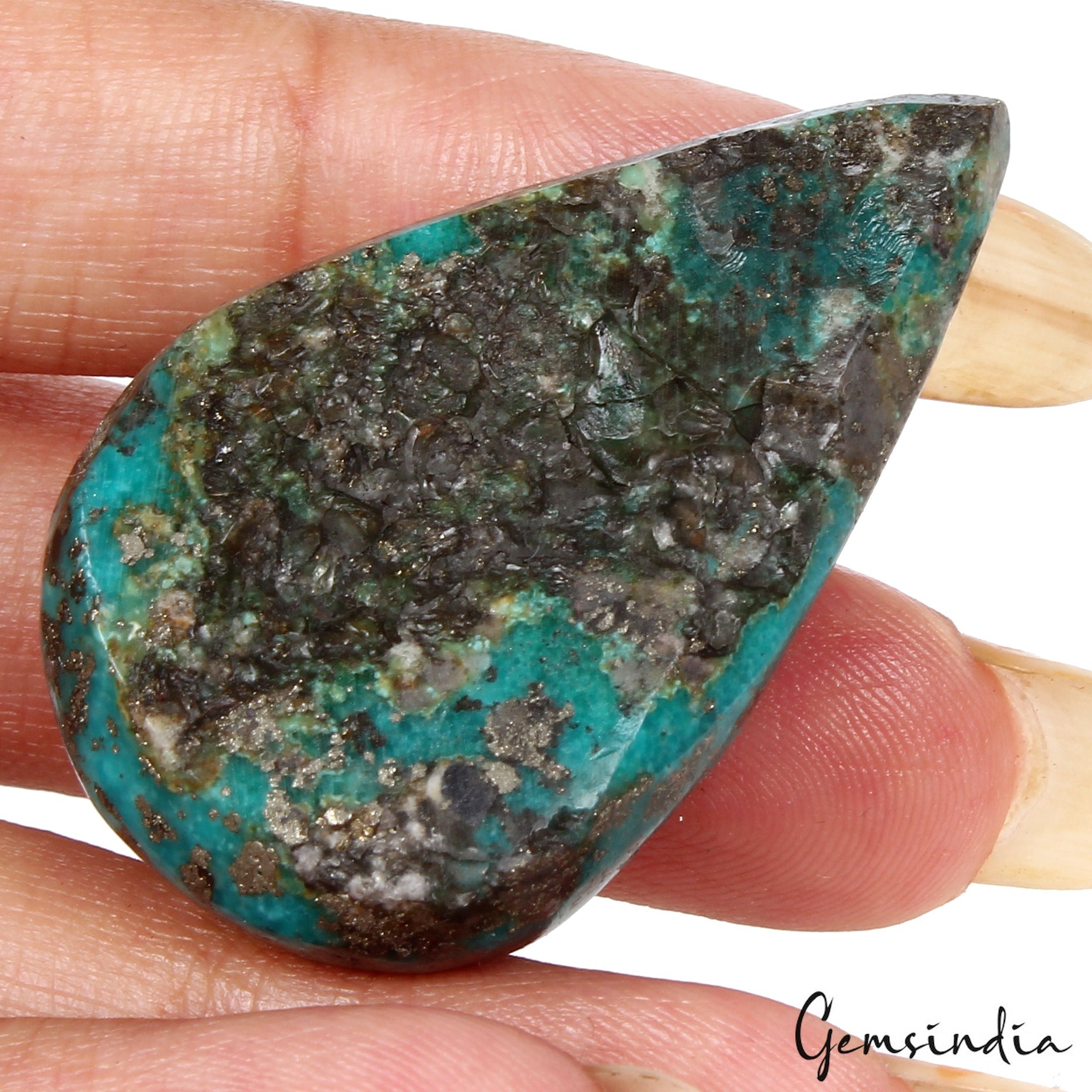 97.50 Ct Persian Turquoise Top Quality Untreated Firoza Gemstone