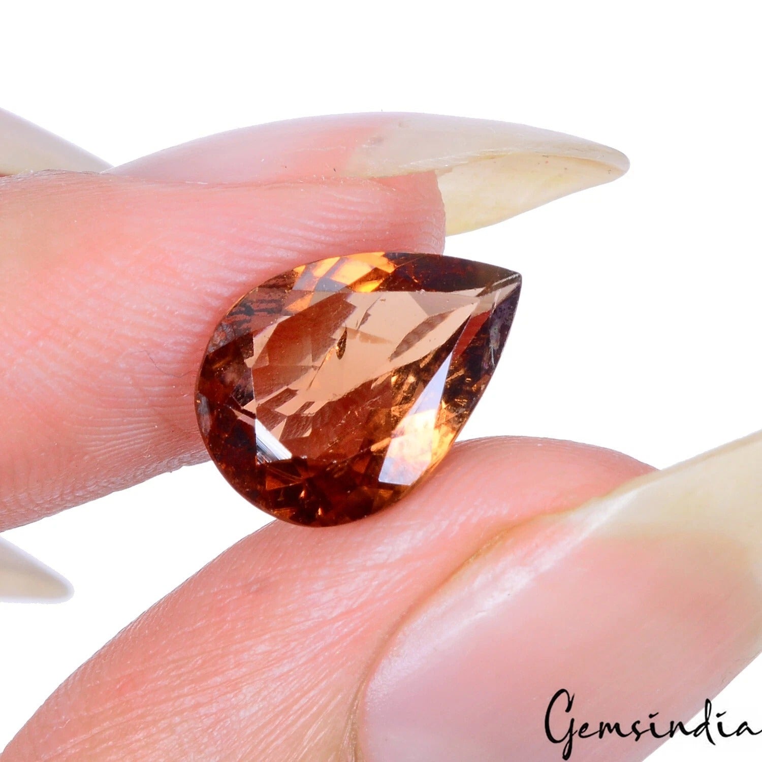 Certified 3.35 Cts Natural Untreated Mozambique Brown Tourmaline Pear Loose Gem