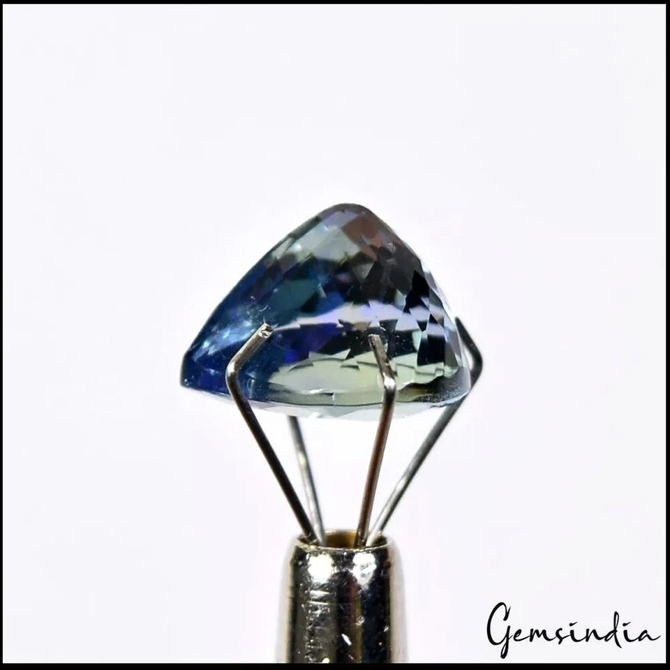 4.85 Ct Natural Tanzanite D-Block Pear Cut Vibrant Blue Loose Certified Gemstone