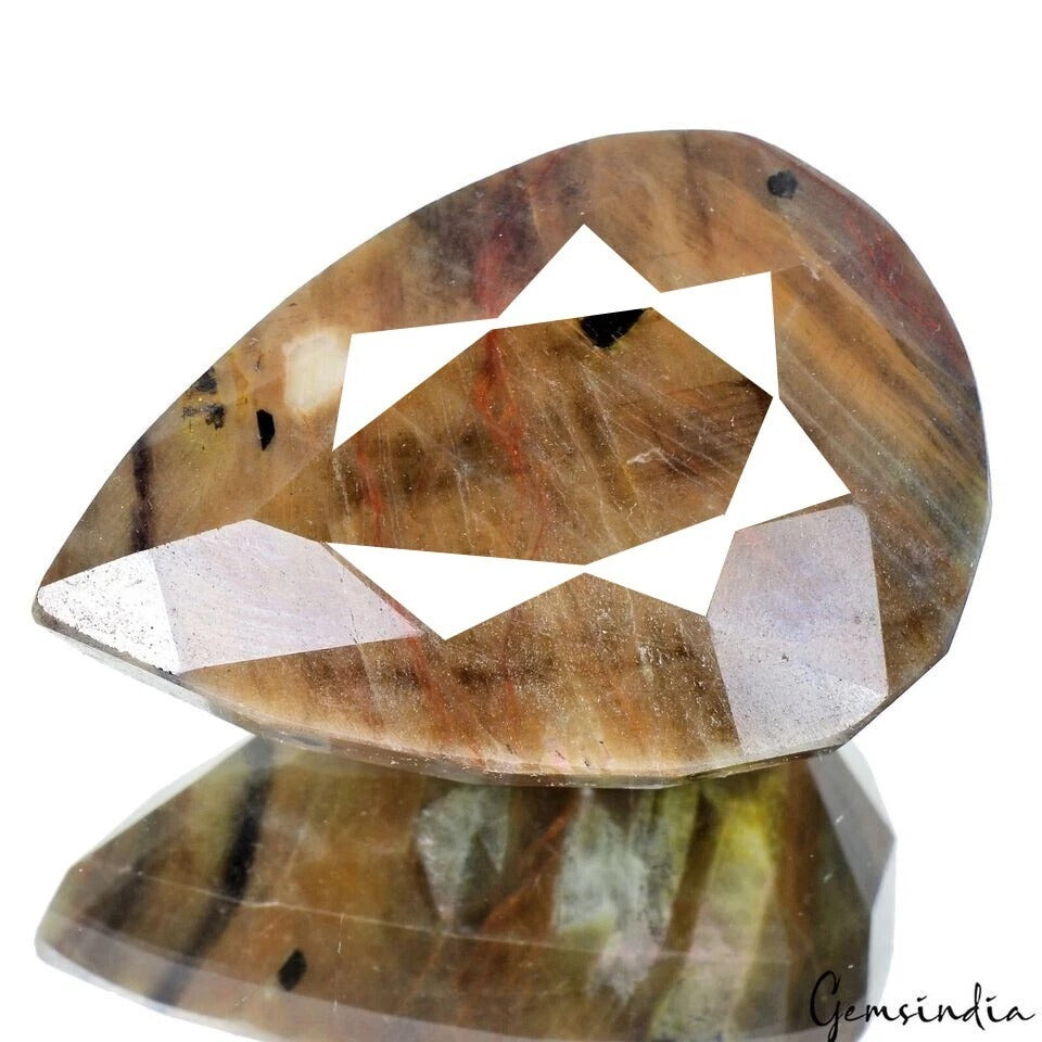 400 Ct Natural Untreated Brown Sapphire Pear Cut Faceted Earth Mined Huge Gems