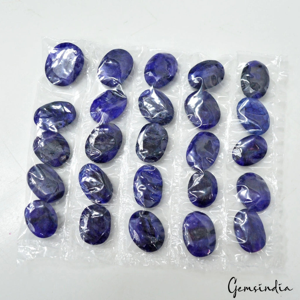 Blue Beryl Lot, Loose Gemstone, Color Enhanced — 25 Pieces, 14mm to 16mm, 230.00 Ct