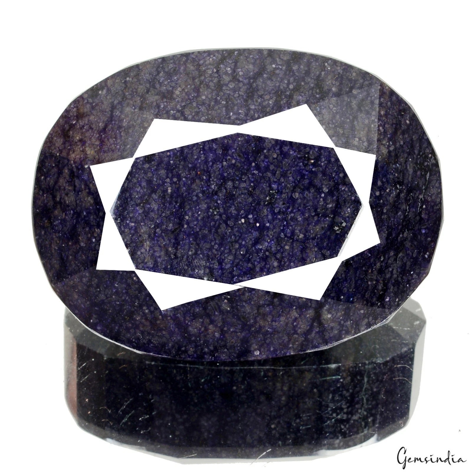 Blue Sapphire Loose Gemstone, Color Enhanced — 89x68x47mm, 3100 Ct, Africa