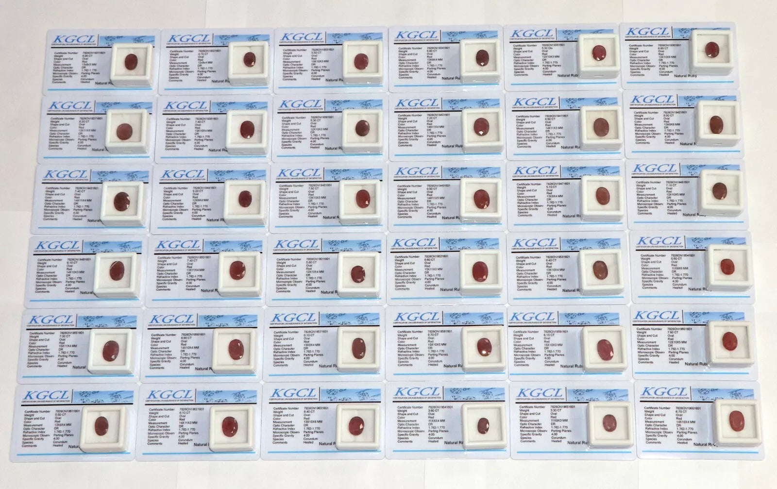 Certified 229.70 Ct Natural Mozambique Ruby AAA Oval Ring Size Gemstones ~36 Pcs