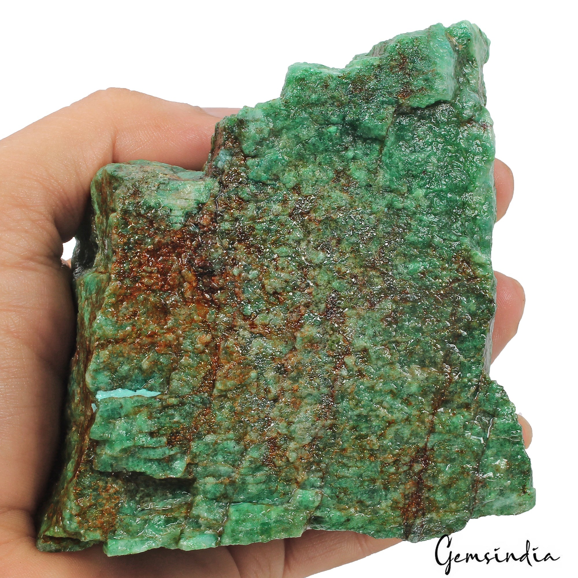 HUGE 3340 Ct Natural Green Emerald Colombian Uncut Rough Loose Gemstone Specimen