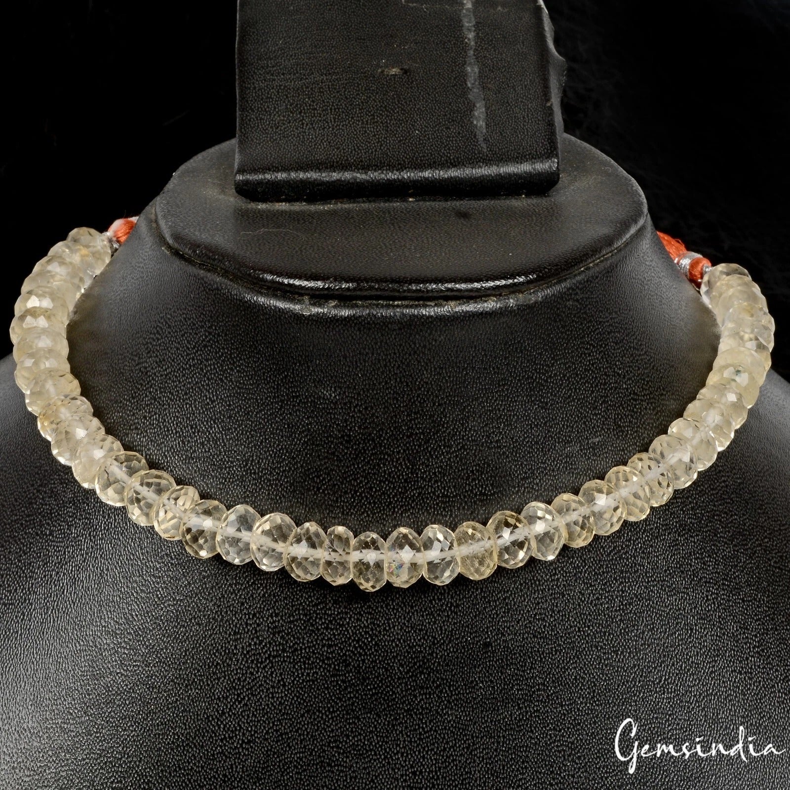 Citrine Beaded Strand, Round Cut, Untreated — 8mm, 129.20 Ct, Madagascar
