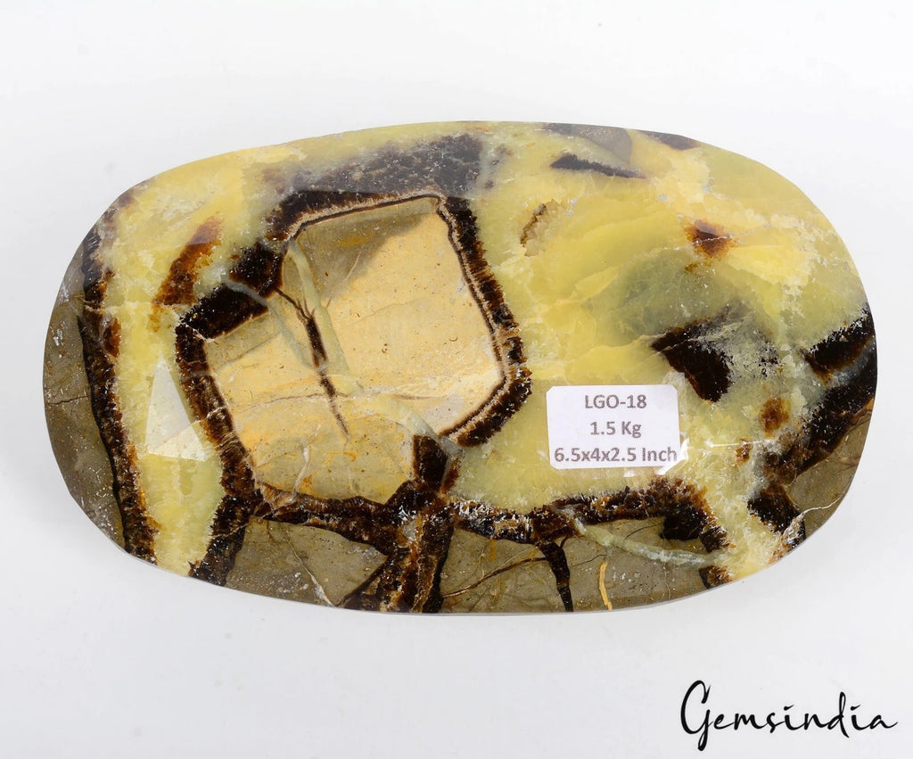 Septarian Loose Gemstone, Bi Color — 6.5x4x2.5 inch, 7500 Ct (1.5 Kg)
