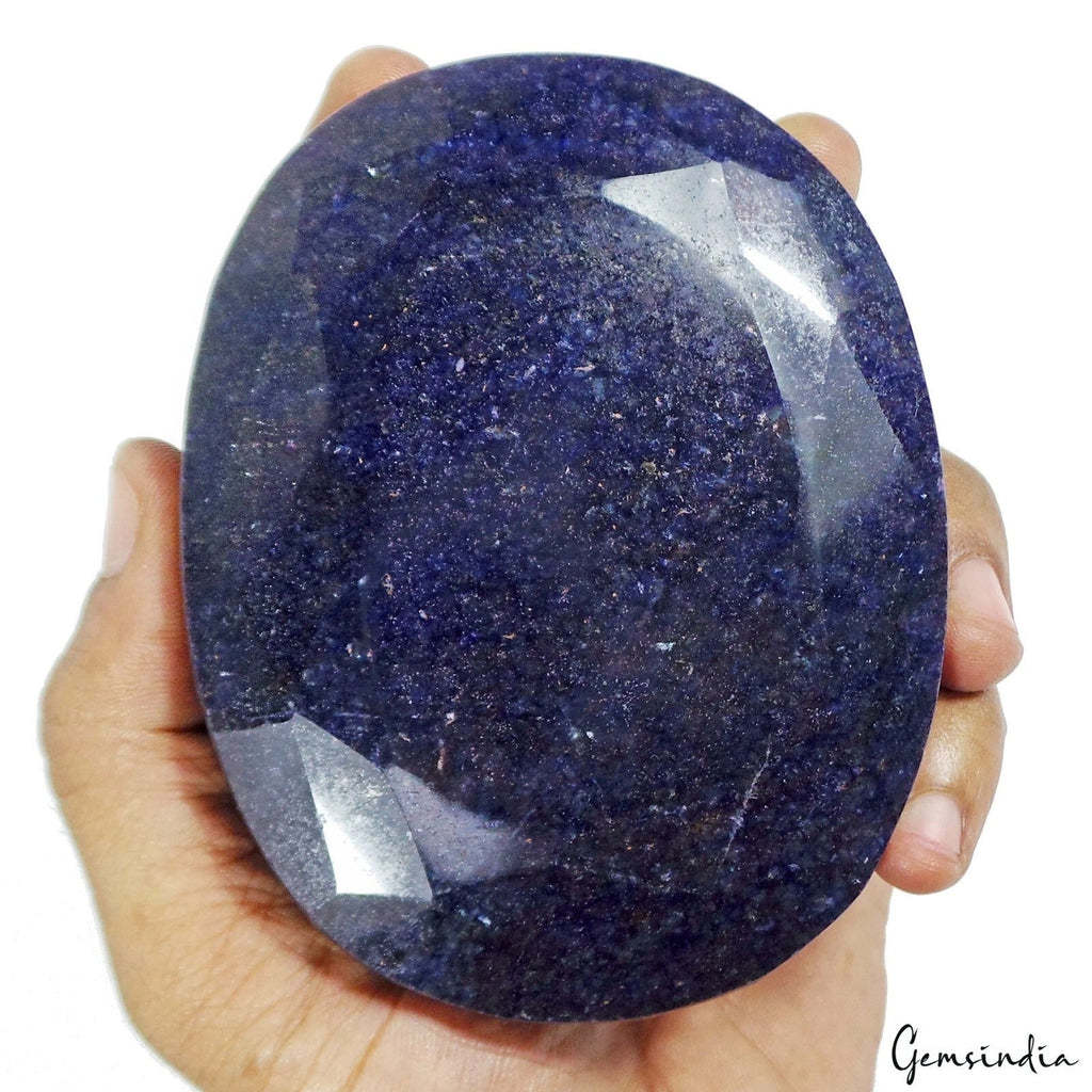 Museum Use 4340 Ct Natural African Blue Sapphire Oval Faceted Cut Loose Huge Gem