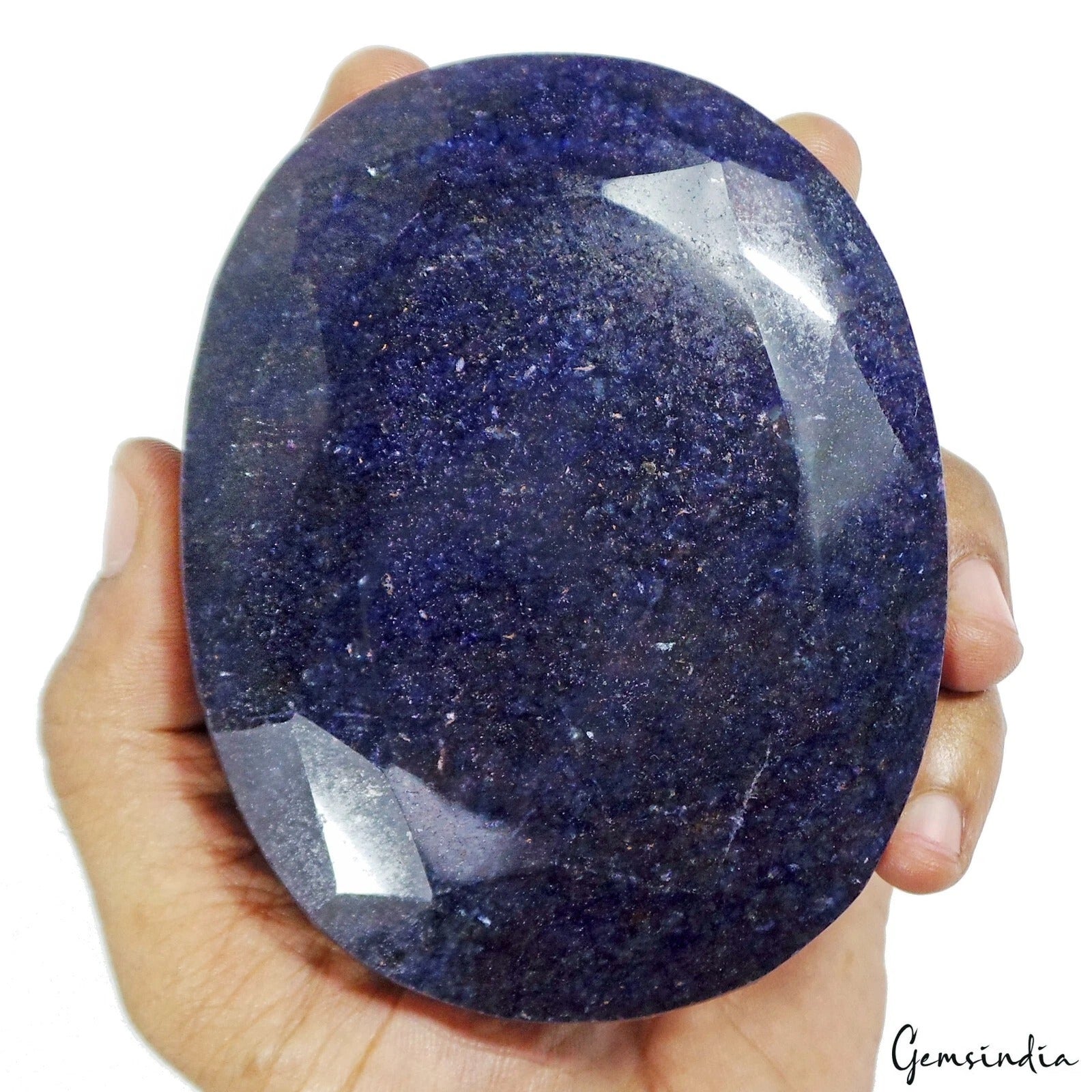 Museum Use 4340 Ct Natural African Blue Sapphire Oval Faceted Cut Loose Huge Gem