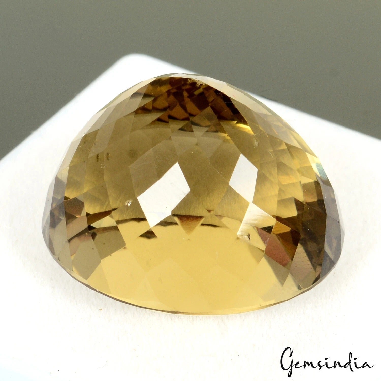 Certified 46.70 Ct. Natural Untreated Golden Honey Citrine Oval Cut Gem For Ring