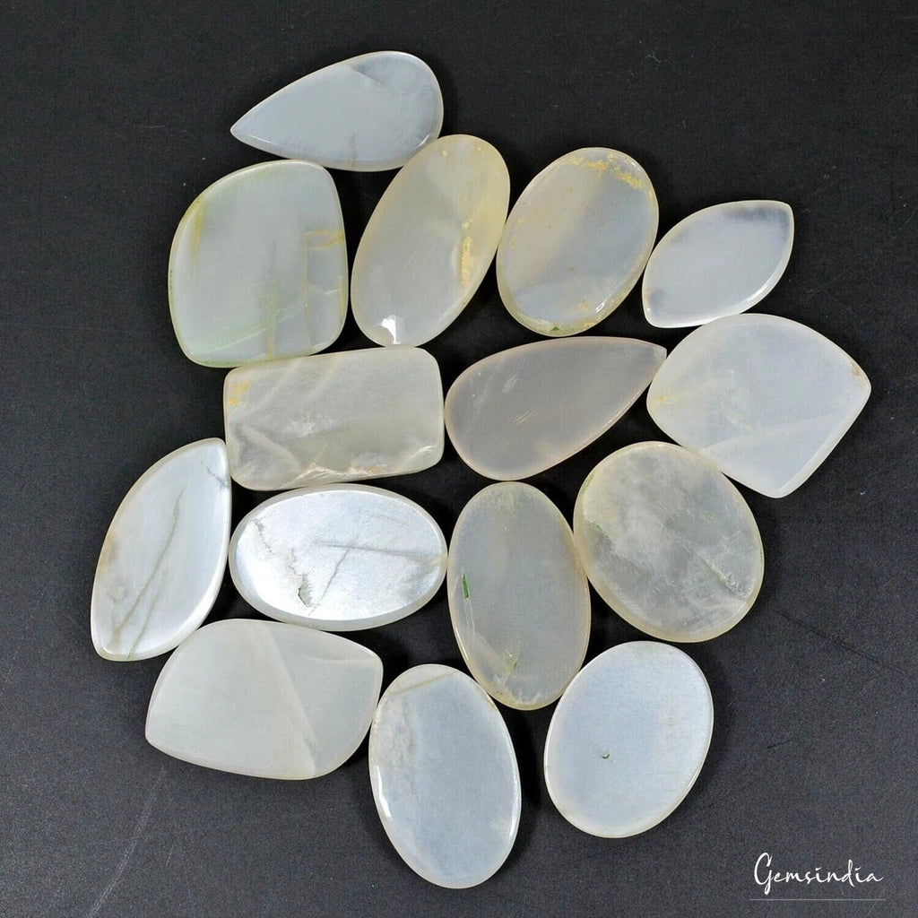 320 Ct/15 Pcs Natural Untreated Silky Moonstone Mix Cab Loose Gems Wholesale Lot