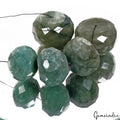 670 Ct/5 Pcs Natural Green Brazilian Emerald Round Cut Drill Bead Loose Gems Lot