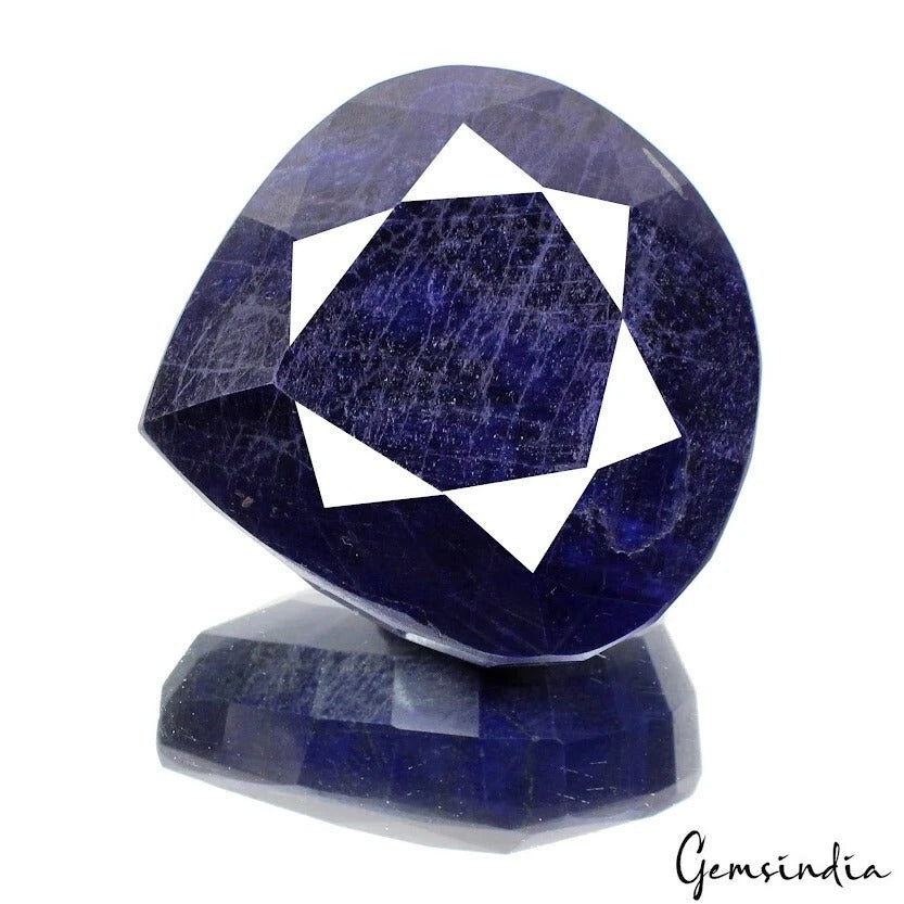 Huge 2500 Cts Natural African Blue Sapphire Pear Faceted Loose Museum Size Gem