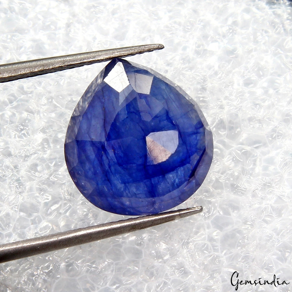 Ceylon Blue Sapphire Loose Gemstone, Heated — 13x12x6 mm, 9.80 Ct, Sri Lanka