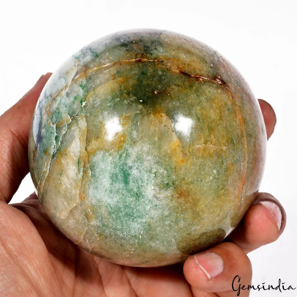 3575 Ct Natural Aventurine Crystal Healing Mineral Reiki Meditation Sphere Gem