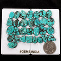 220Ct/30 Pcs Natural USA Blue Turquoise Mix Cab Loose Wholesale Gems For Jewelry