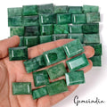 Emerald Lot, Loose Gemstone, Color Enhanced, Green — 47 Pieces, 18mm to 25mm, 1600 Ct, Brazil
