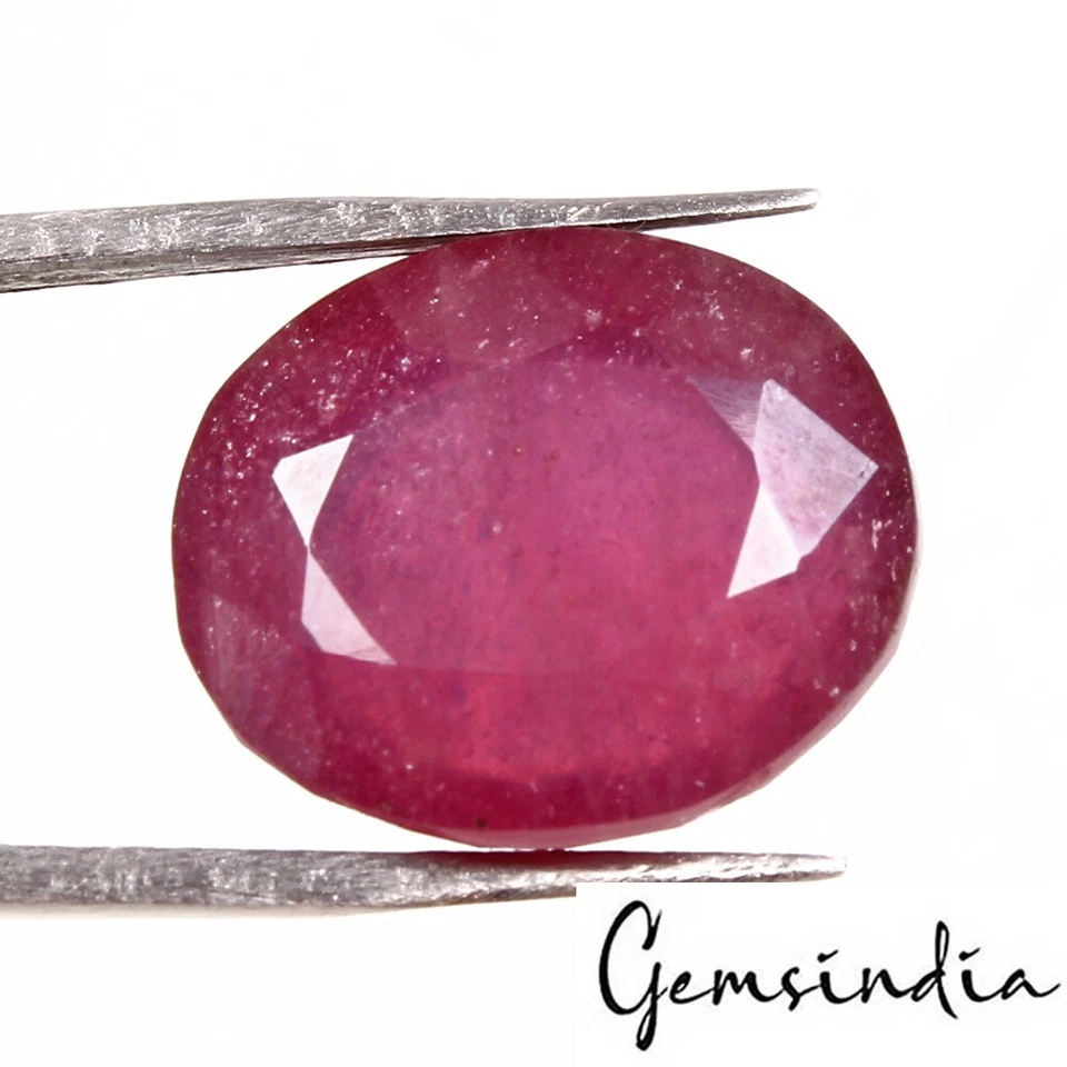 14.70 Ct AAA Certified Natural Mozambique Ruby Oval Cut Loose Ring Size Gemstone