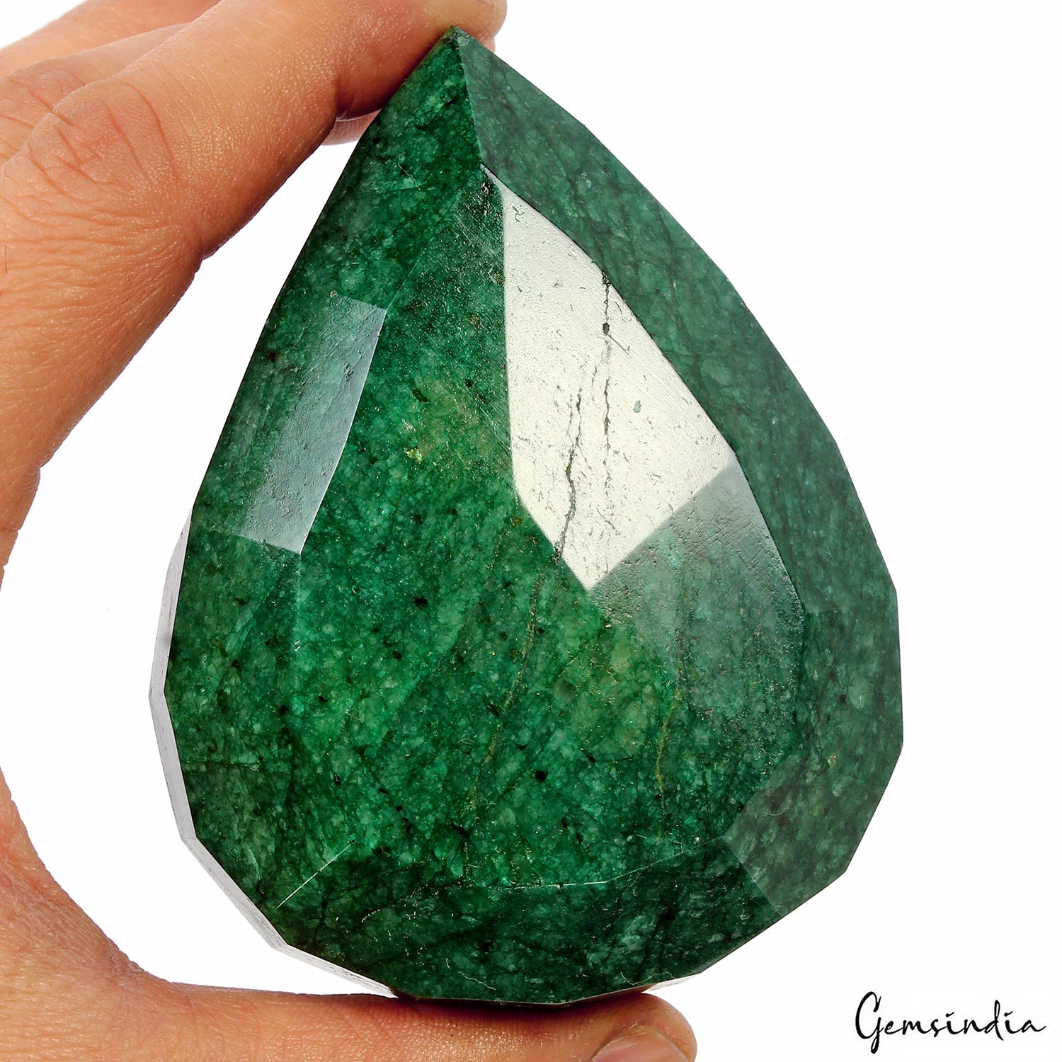 2230 Ct Natural Green Emerald Pear Faceted Earth Mined Loose Huge Gem 97*74*40mm