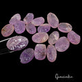 560 Ct Natural Purple Amethyst Druzy Oval Cut Loose Gems Bead For Making Jewelry