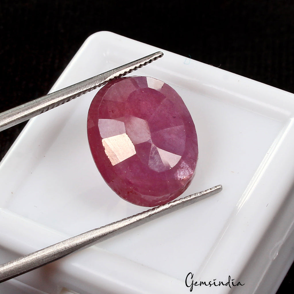 Certified 9.70 Cts Natural Mozambique Heated Red Ruby Oval Cut Precious Rare Gem