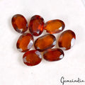 22.70 Cts/8 Pcs Natural Untreated Brown Hessonite Garnet Oval Gems For Jewelry