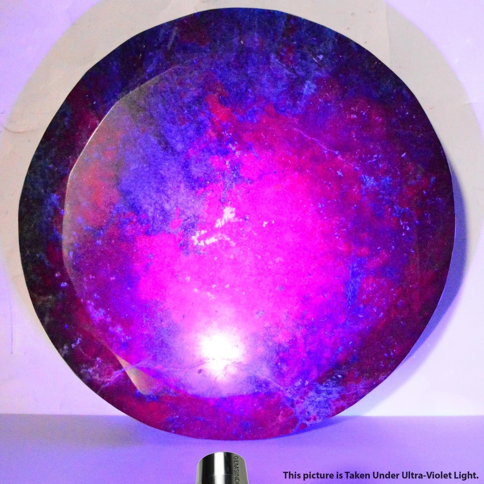 Large 4.47 Kg Natural bi-Color Untreated Ruby Kyanite Round Cut Museum Size Gem