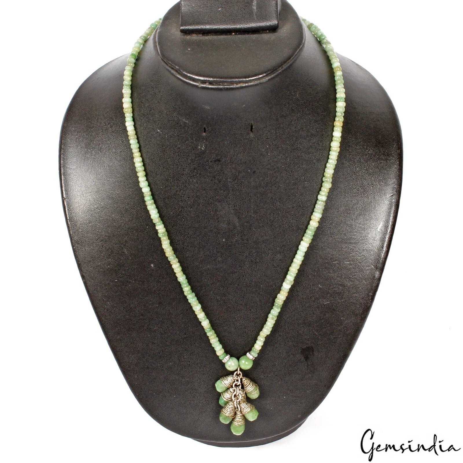 Emerald Necklace, Green — 20", 134.60 Ct