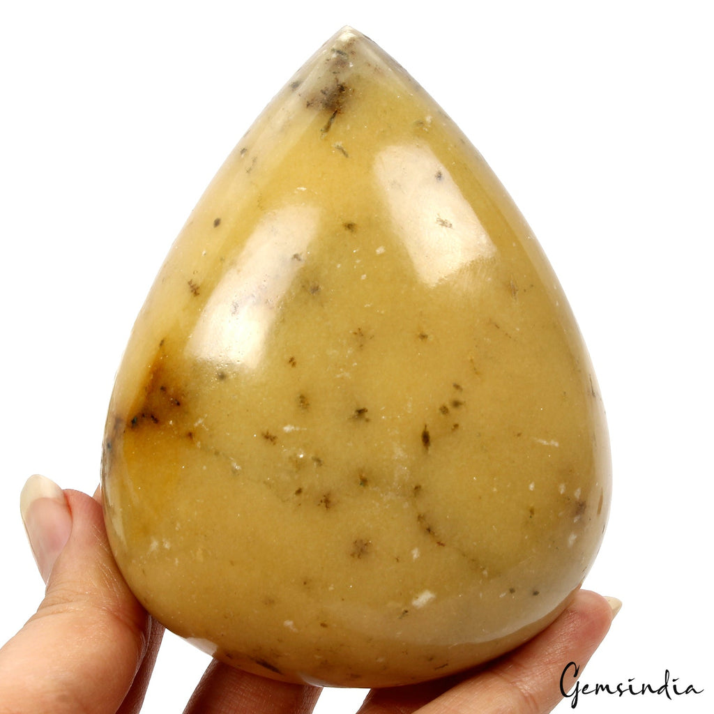 2030 Cts Natural Untreated Yellow Aventurine Pear Cab Earth Mined Huge Gemstone