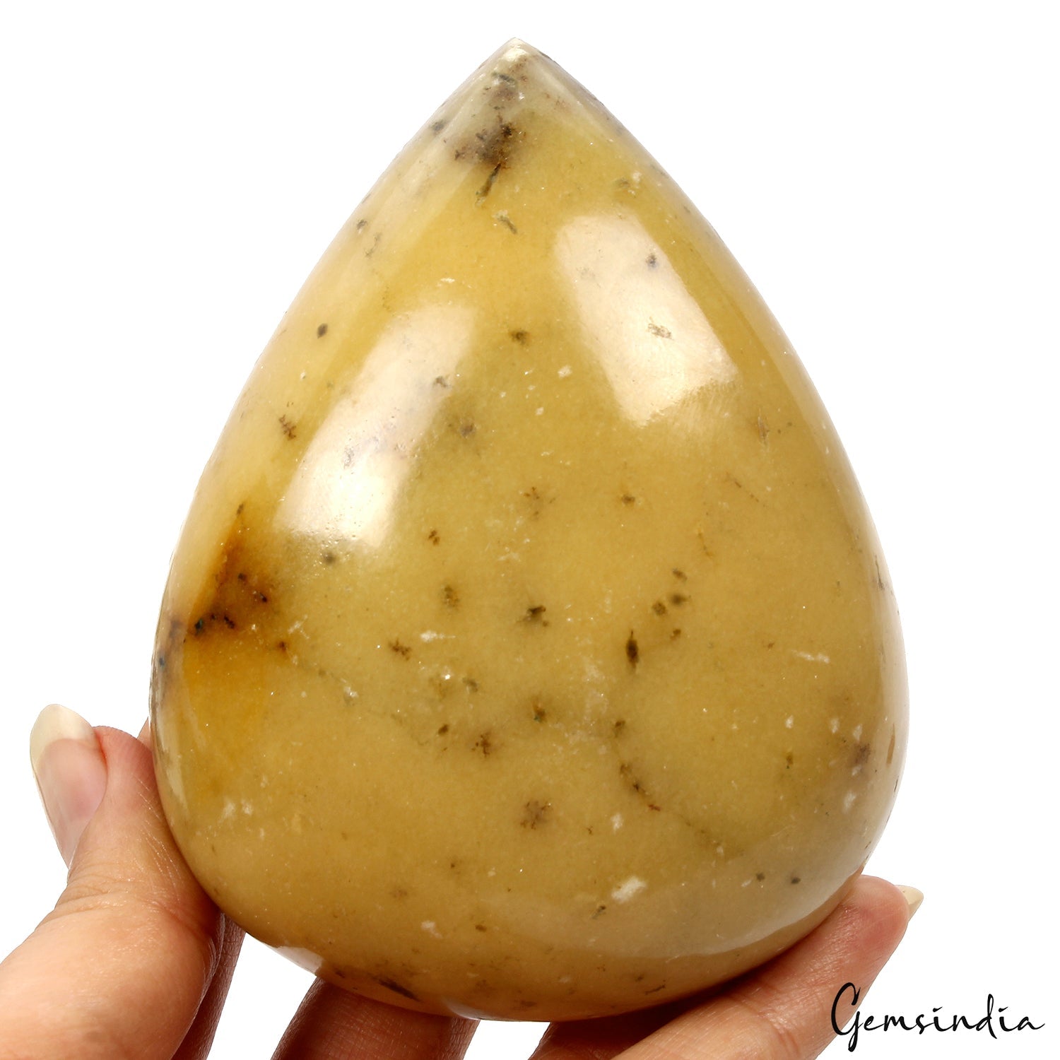 2030 Cts Natural Untreated Yellow Aventurine Pear Cab Earth Mined Huge Gemstone