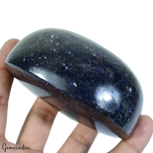 African Blue Sapphire Cabochon — 89x73x47 mm, 2980 Ct, Madagascar