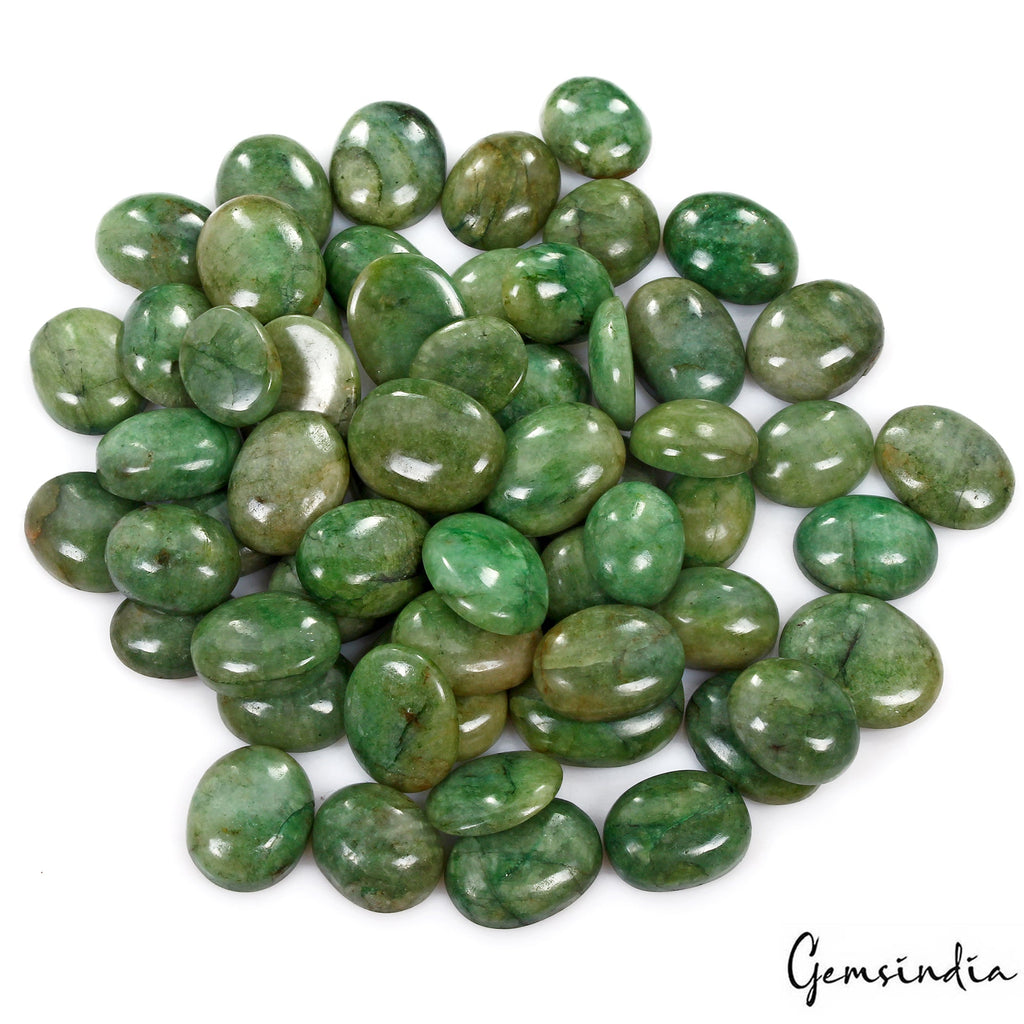 1000 Ct/59 Pcs Natural Brazilian Green Emerald Mix Cab Loose Huge Size Gems Lot
