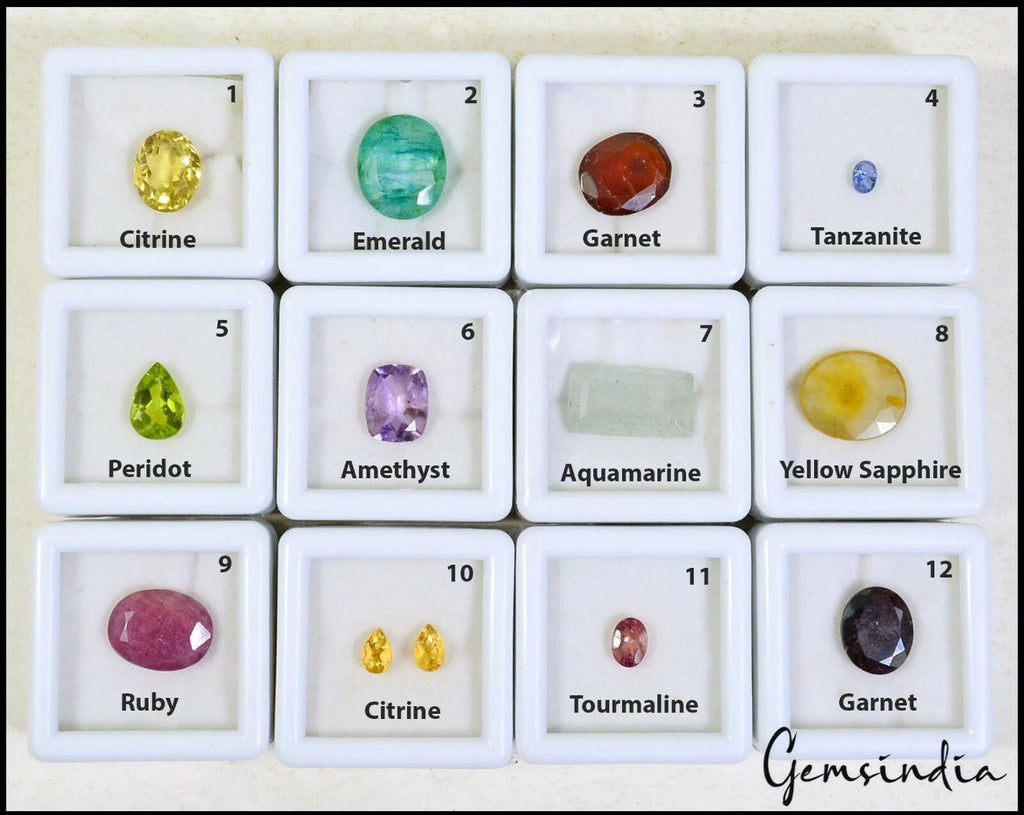 Ruby Lot, Loose Gemstone — 13 Pieces, 4mm to 16mm, 47.45 Ct