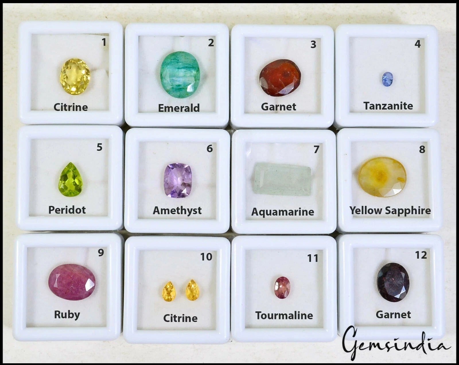 Ruby Lot, Loose Gemstone — 13 Pieces, 4mm to 16mm, 47.45 Ct