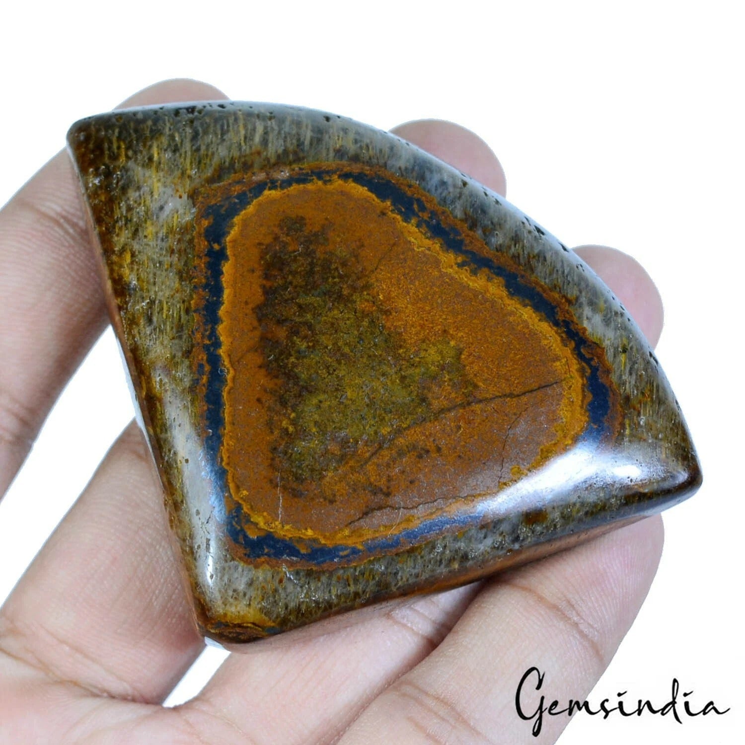 560 Ct Natural Brown Red Iron Tiger Eye Fancy Cab Loose Untreated Loose Gemstone