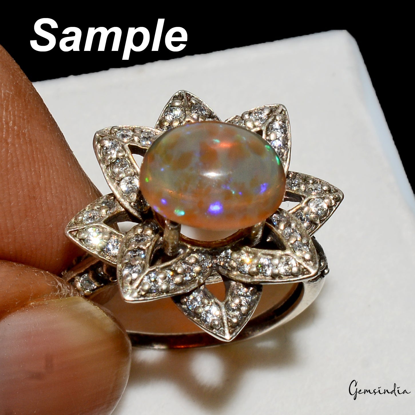 Certified 2.00 Cts Natural Untreated Ethiopian Welo Fire Opal Oval Gem For Ring