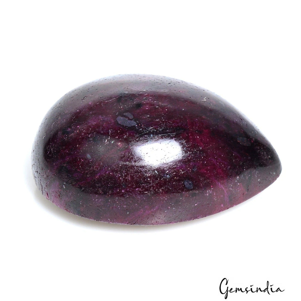 Natural Ruby Pear Cab 250.90 Ct Pendant Size Certified Gems For Making Jewelry