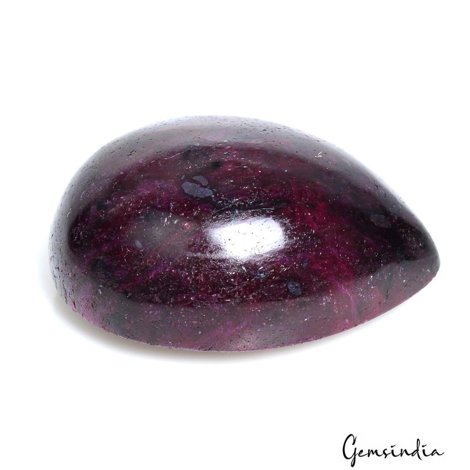 Natural Ruby Pear Cab 250.90 Ct Pendant Size Certified Gems For Making Jewelry
