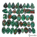 1700 Ct Natural Azurite Chrysocolla Untreated Mix Cab 25-44mm Gems Wholesale Lot