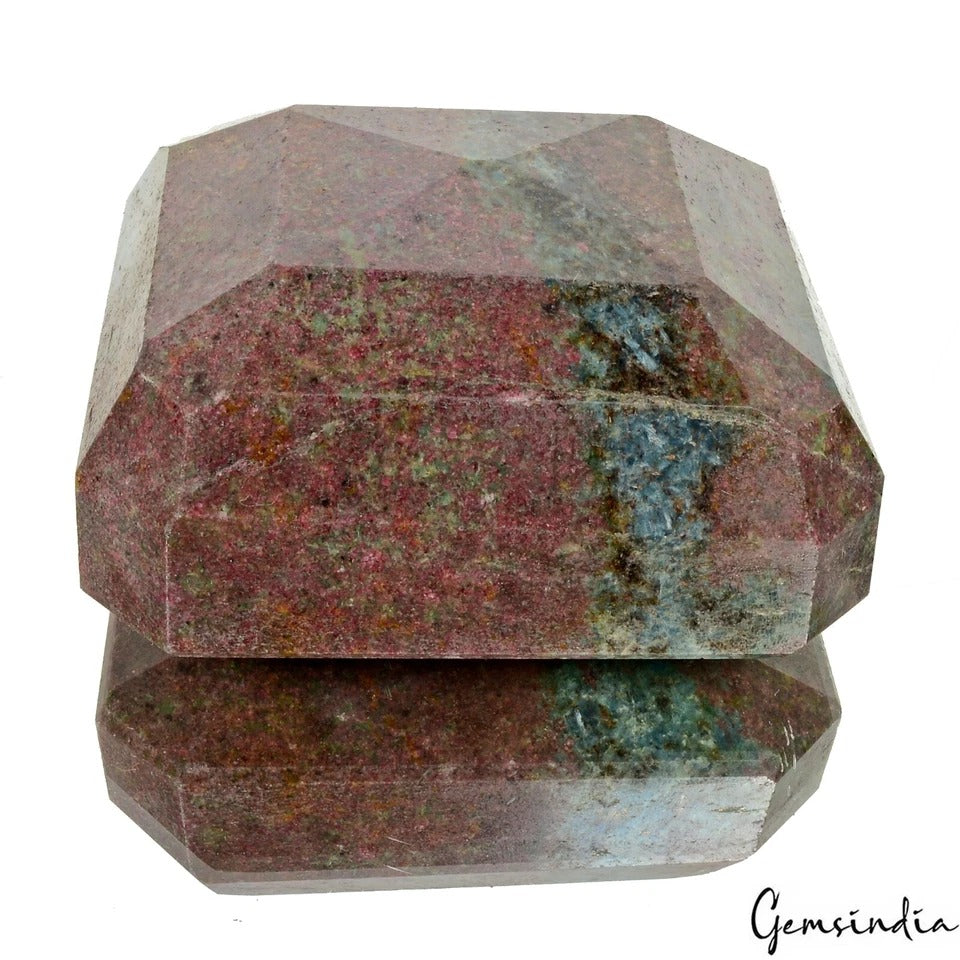 3950 Cts Natural Ruby Kyanite Octagon Cut Earth-Mined Untreated Madagascar Gem