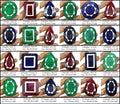 2.3 Kg Natural Emerald Ruby Sapphire Mix Cut Loose Gemstones Wholesale Lot~24Pcs