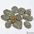 1680 Ct/11 Pcs Natural Untreated Gold Pyrite Druzy Mix Cut Loose Wholesale Gems