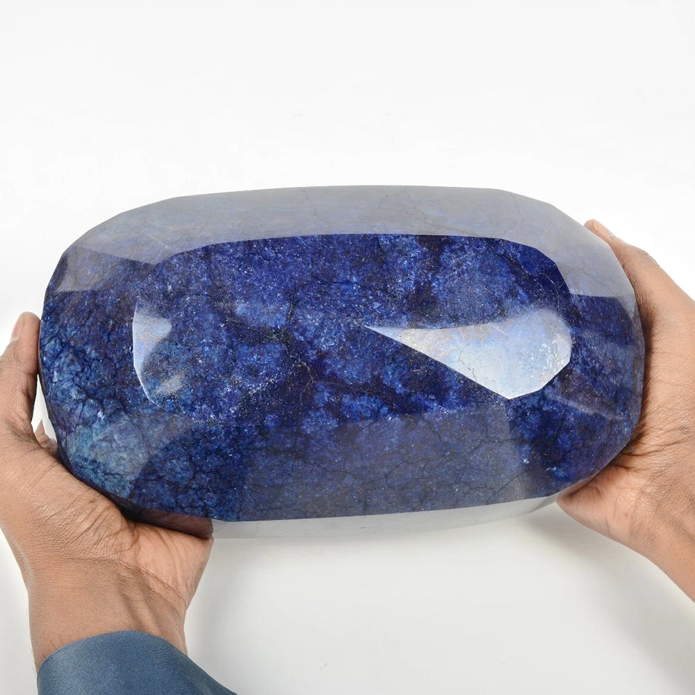 Blue Sapphire Loose Gemstone, Color Enhanced — 9.5x5.5x5 Inch, 42875 Ct (8.57 Kg), Madagascar