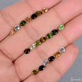 Set 20 Pcs Natural Tourmaline Multi Color Vibrant 5x4mm Oval Gemstones 6.90 Cts