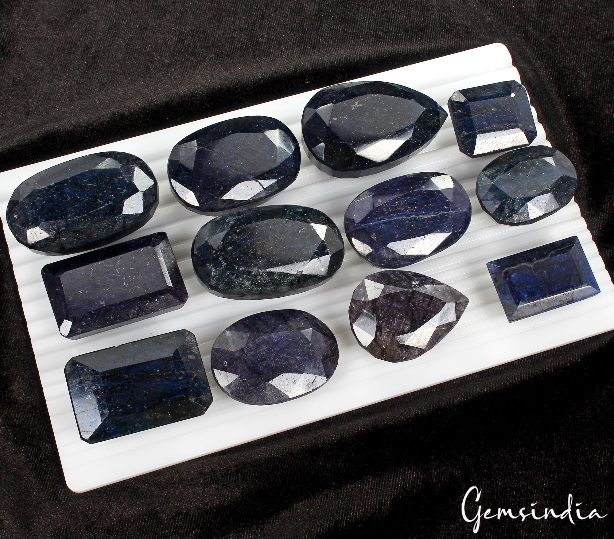 Natural Blue Sapphire 4500Ct Mix Shape Faceted Huge Rare Loose Gemstones 31-56mm