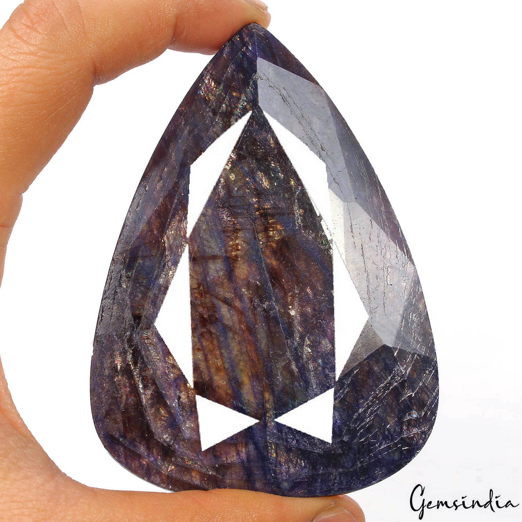 Certified 885 Cts Natural Blue Sapphire Pear Faceted Loose Huge Earth-mined Gem