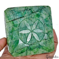 3100 Cts Natural Brazilian Green Emerald Octagon Cut Hand Carved Huge Loose Gem