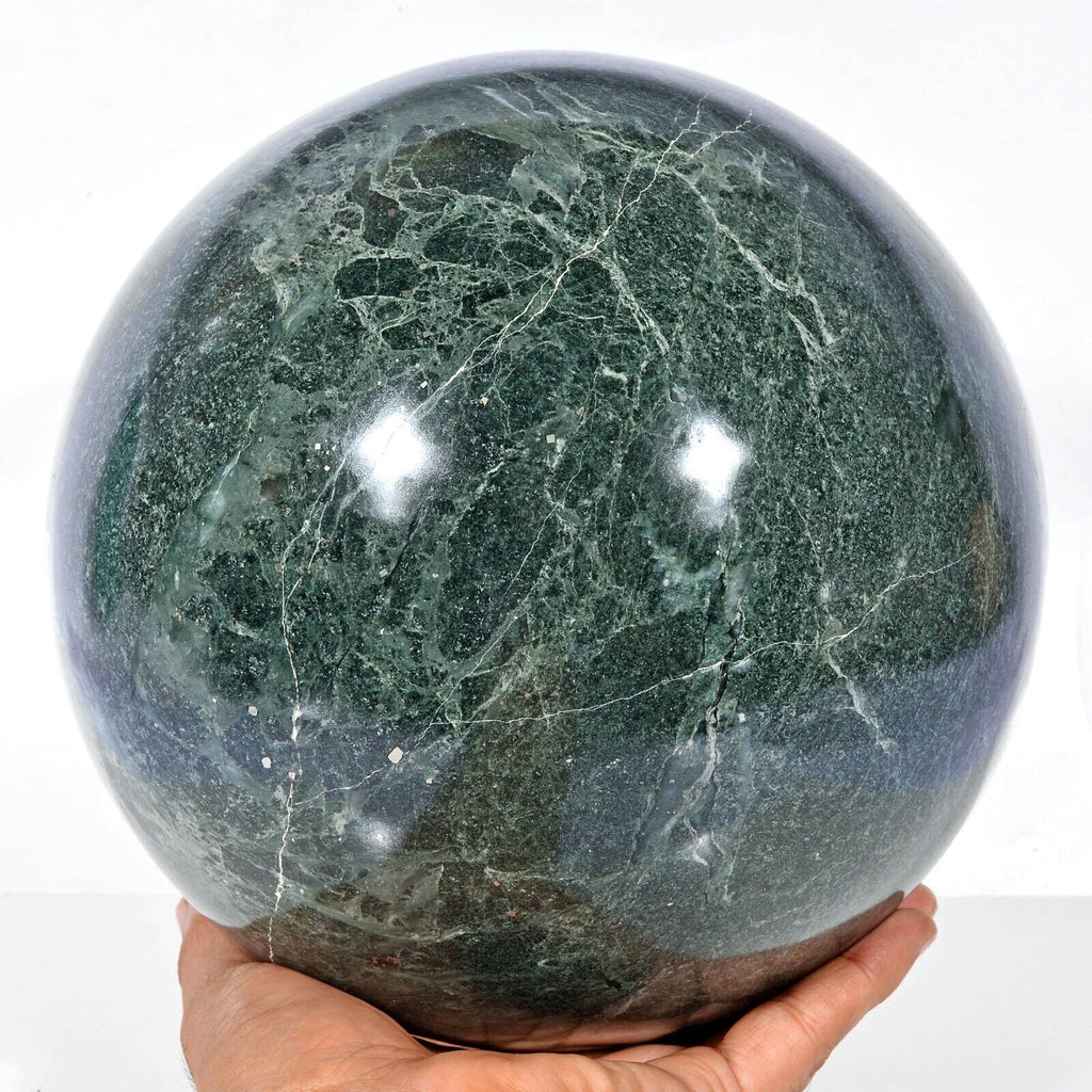 33.28 LB Natural Green Opal Sphere Crystal Ball Mineral Specimen Healing 8.5"