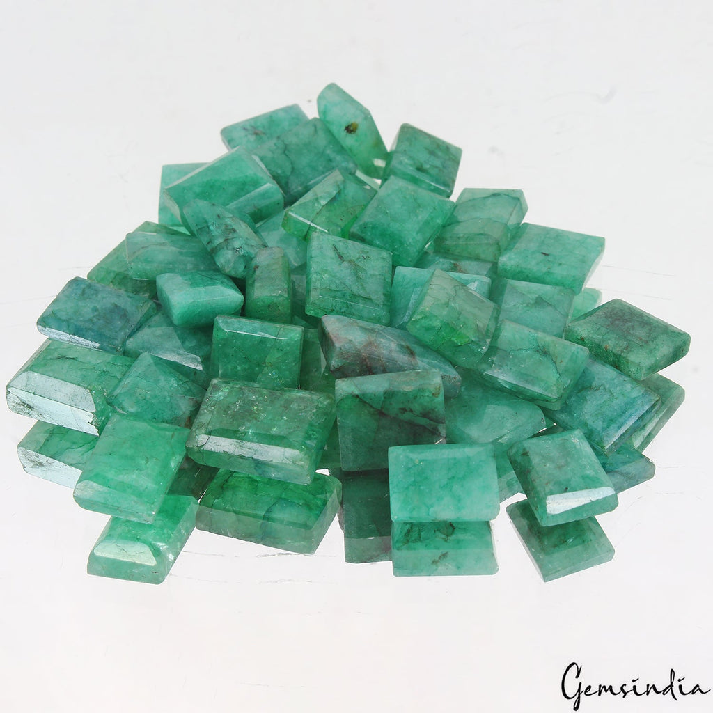 450 Cts/40 Pcs Natural Green Brazilian Emerald Baguette Cut Loose Wholesale Gems
